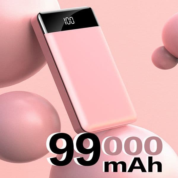 20000mAh Portable Charging Power Banks Fast Charging Pover Bank With 2.1A External Battery Pack For iPhone 12Pro Xiaomi Huawei