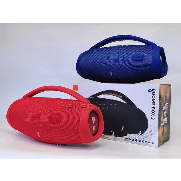 Boomsbox Nice Sound 3 Bluetooth Speaker Stere 3D HIFI Subwoofer Handsfree Outdoor Portable Stereo Subwoofers With Sealed Retail Box L260604