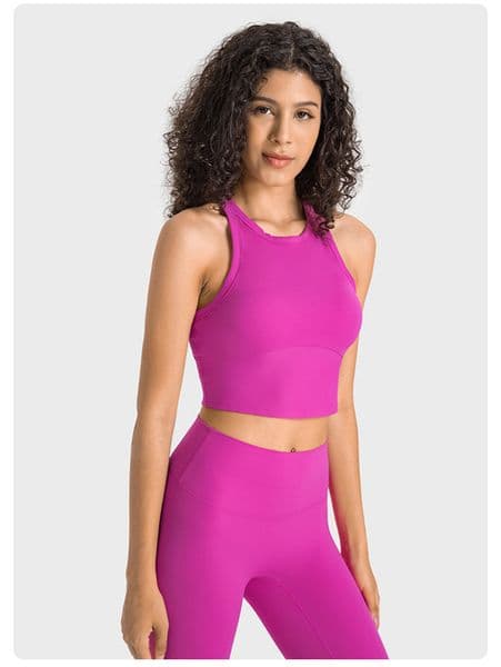 Yoga Sports Bras Crop Top Bodycon Tank for Women Breasted Fitness Bra Women Push Up Seamless Sport Tank Underwear Running Gym