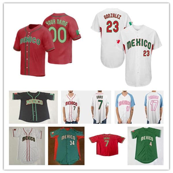 2023 Team Mexico Baseball Jersey Julio Urias Alex Verdugo Jesus Cruz Luis Urias Rowdy Tellez Jose Urquidy Jake Sanchez Adrian Martinez Javier Assad Patrick Sandoval