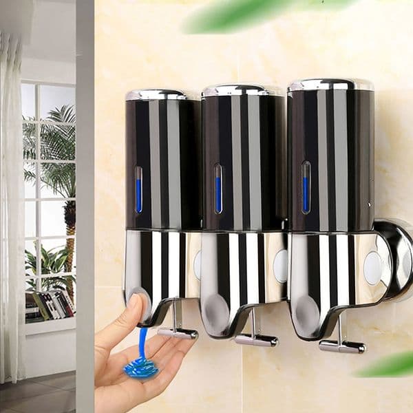 Liquid Soap Dispenser Hand Soap Dispenser Wall-Mounted Shower Liquid Dispenser Bathroom Toilet Soap Dispenser Pump 230317