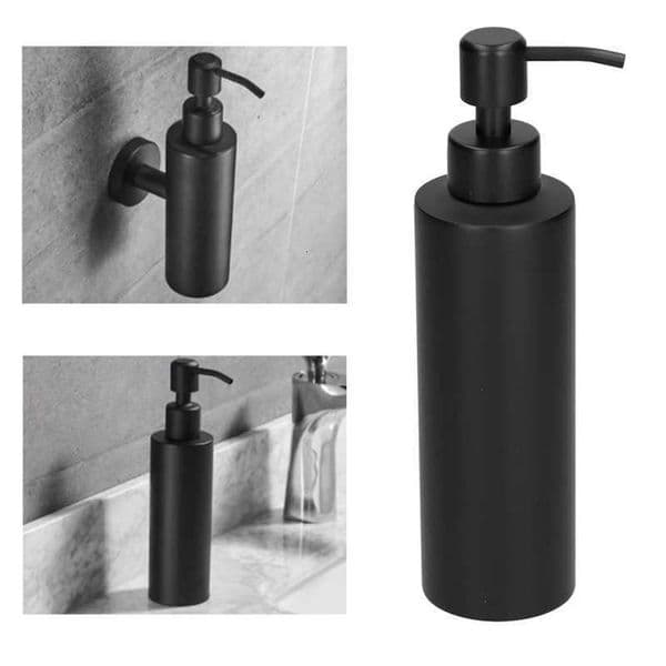 Liquid Soap Dispenser 304 Liquid Soap Dispensers Stainless Steel Black Lotion Bottle Slim Soap Dispenser for Bathroom Hand Press Pump Dispenser 230317