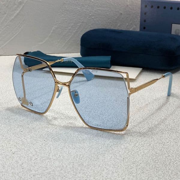 Designer sunglasses for women hollow plated metal frame 0187 fashion outdoor UV shady rays sunglasses