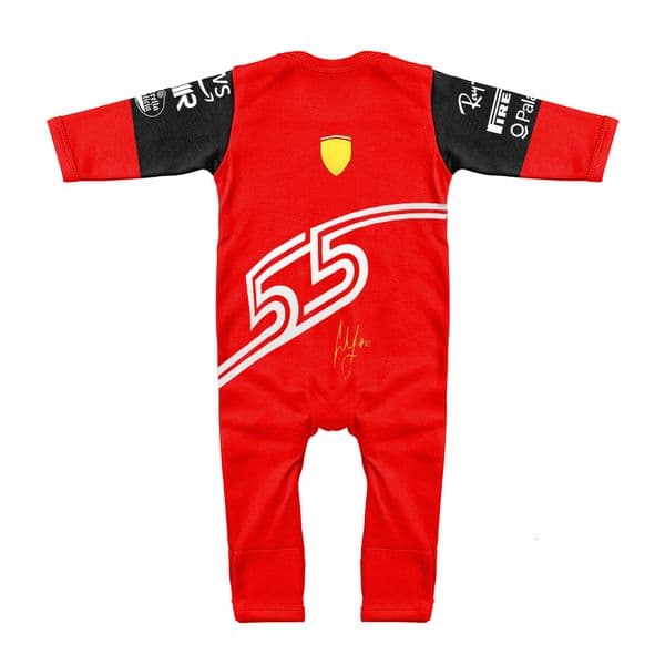 Rompers Season Racing F1-75 Model 16-55 Yards Baby Jumpsuit Red Extreme Sports Fan Romper Indoor And Outdoor Clothing