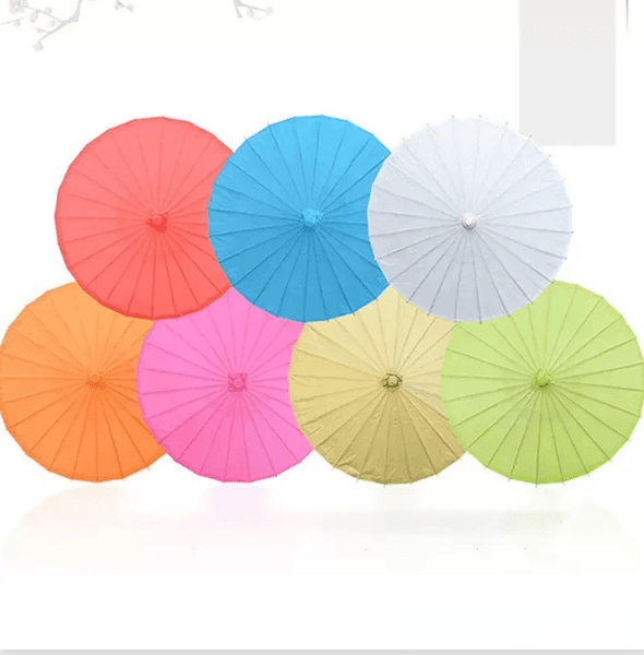 2026 Bride Wedding Parasol Child Handmade Painting Blank Stage Performance Prop Paper Decoration perfume Craft cologne Umbrella Free Shipping
