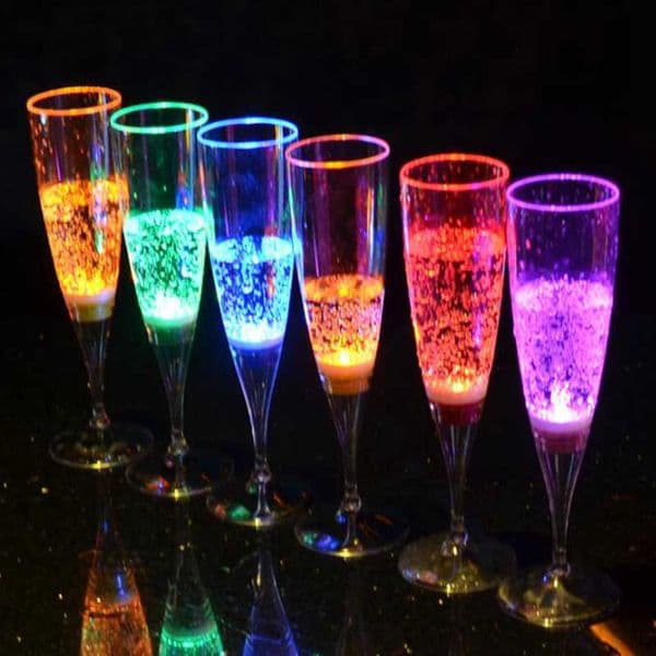 LED Creative Wine 150ML Champagne glass home water induction luminous cup wedding bar creative gifts
