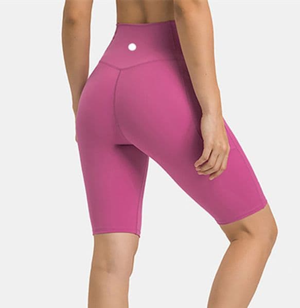 Yoga Womens Shorts Sports Seamless Fifth Cross Waist Pants Biker Golf Beach Shorts Running Fitness Stretchy Gym Underwear Workout Clothes Short Leggings