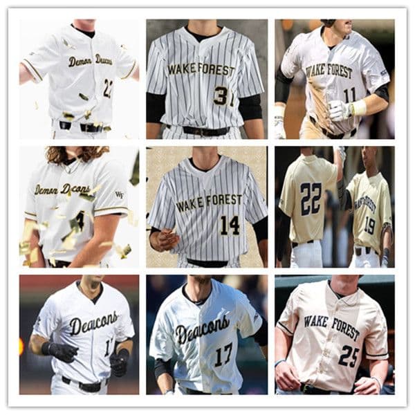 Ncaa College Baseball Jersey Wake Forest WF Seth Keener Cole Roland Josh Hartle Michael Massey Rhett Lowder Tommy Hawke Pierce Bennett Nick Kurtz Brock Wilken Cecere