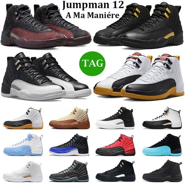 2025 Hotsale 12 Men Basketball Shoes 12s A Ma Maniere Black Stealth Hyper Royal Emoji Royalty taxi Eastside Golf Mens Trainers Sports Sneakers