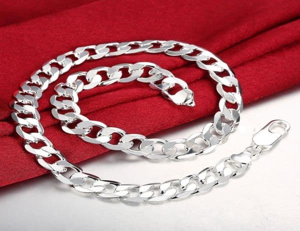 Whole 4MM6MM8MM10MM Width 925 Silver Figaro Chain Necklace for Man Women Fashion Cuban Jewelry Hip Hop Curb Necklace New