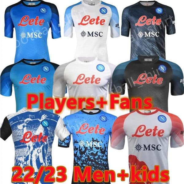 2022 2023 Napoli soccer jerseys Maglia Naples 22 23 KVARATSKHELIA ZIELINSKI KOULIBALY ANGUISSA OLIVERA KIDS FOOTBALL INSIGNE SHIRT LOZANO SSC Napoli