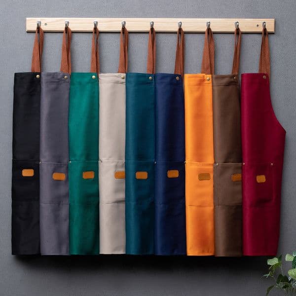 Aprons Waterproof Oil-Proof Men And Women Kitchen Apron Home Chef Baking Clothes With Pockets Adult Bib Waist Bag 230324 B2
