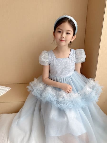 2025new Customized Style Kids Girls Lace Wedding Childrens Formal Dresses Fashion Summer Princess Dress Designer
