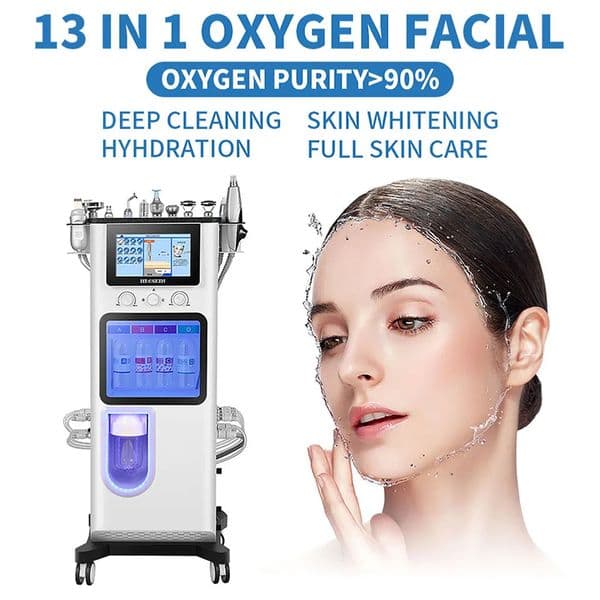 multi-functional beauty equipment 13 in 1 Hydra microdermabrasion facial spa beauty machine hydro diamond peel blackhead removal skin rejuvenation device