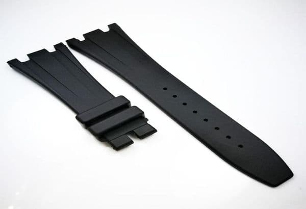 28mm 18mm Black Rubber Watch Band Strap Bracelet For AP Royal Oak Offshore 42mm Models