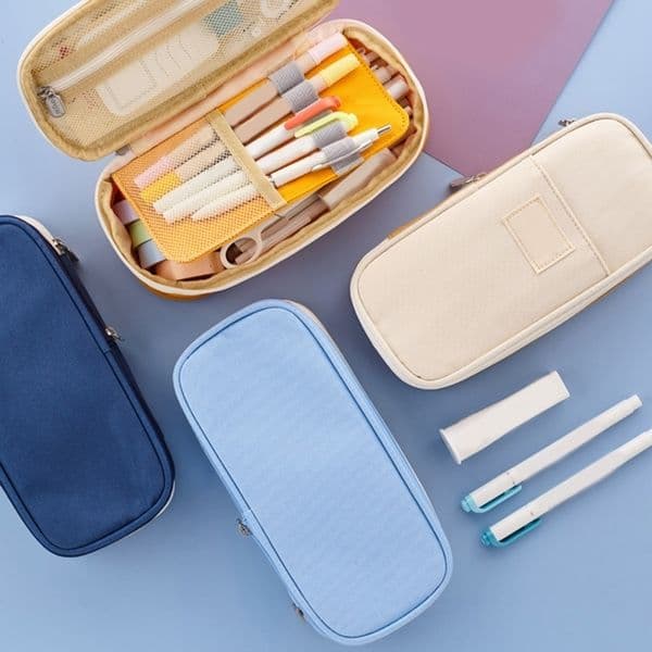Pencil Bags Students Pen Pencil for CASE Deformable Travel Stationery Small Craft Storage Ba 230327
