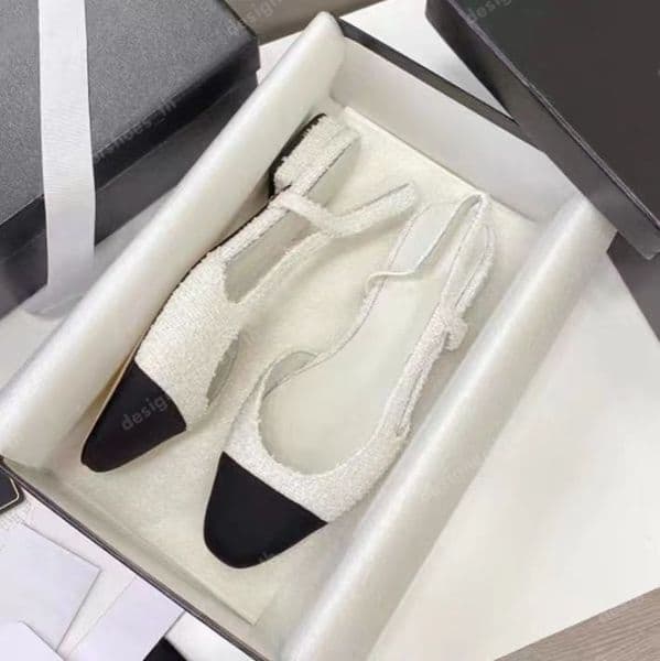 Designer Sandals Women Calfskin Leather Shoe Wedding Dress Shoes Round Head Slides Fashion Low Heels Sandal Summer Outdoor Casual Slide