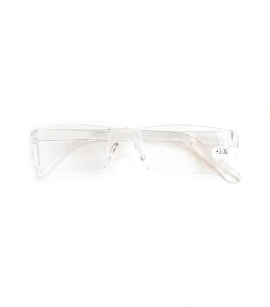 Sunglasses Men Women Clear Rimless Reading Glasses Resin Presbyopia Reader Eyeglasses Plastic Frame Gafas 10 20 To 40 005