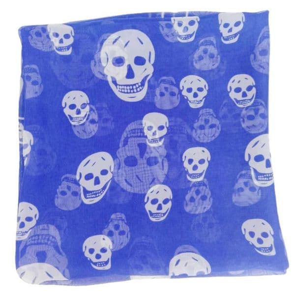 Square Shawl Ladies Designer Skull Print Chiffon Scarf Muslim Hijab For Women Luxury Skeleton Wrap 120cm 120cmScarves