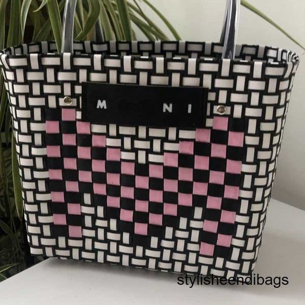 stylisheendibags Totes Women fashion handbag mai designer bag woven tote bag large capacity shopping bag lady shoulder handbags holiday basket