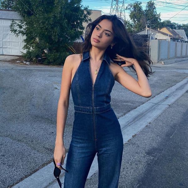 Women's Jumpsuits Rompers Lygens Denim Sleeveless Sexy V Neck Zipper Slim Jumpsuit Casual Party Streetwear Club Vacation Daily Fashion Women Clothes 230503