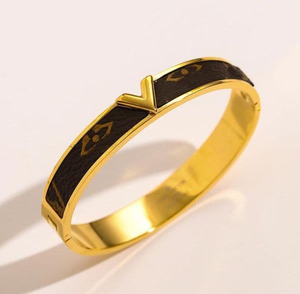 High End Designer Stainless Steel Bracelets Fashion Unisex Brand Letter 18K Gold Plated Bangle Wristband Cuff Chain Printing Men Women Lovers Jewelry Accessories