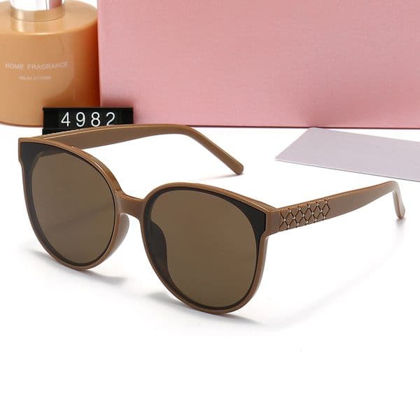 Designer Sunglasses Luxury Oval Fashion Brand Men And Women Cat Eye Driving Traveling Sunproof Adumbral Sun Glasses High Quality With Box Case