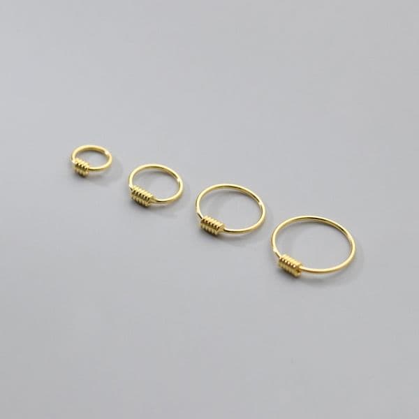 Luxury Design 925 Sterling Silver Thin Hoop Huggie Earrings Jewelry for Gift