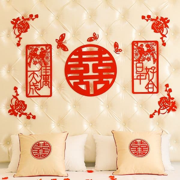 2026 New Luxury Designer Decor Chinese Wedding Gift Set Themed Red Wallpaper - wallpaper Non-Woven Fabric For Bedrooms & Living Rooms Decoration Home Free Shipp