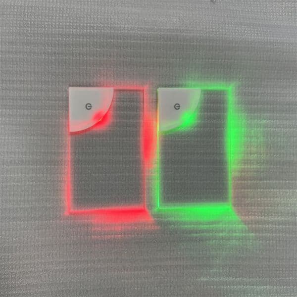 10Pcs Led Blank Acrylic Business Card Light Transparent Glowing Name Tag Board VIP Cards Battery Power DIY Decor Lamp Gift