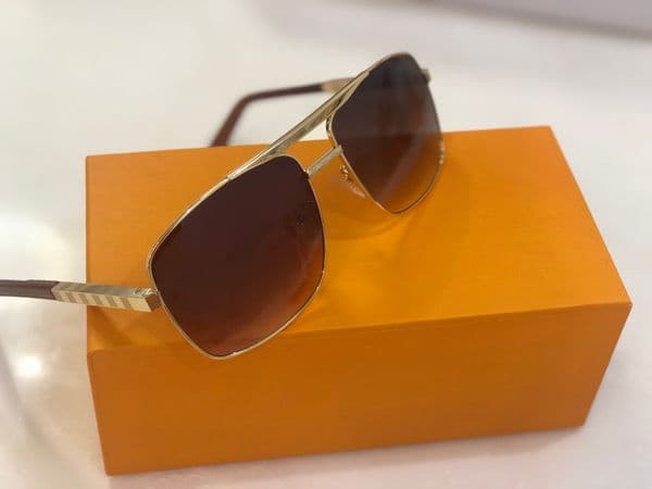 2023 Fashion Classic Z0259E Sunglasses For Men Metal Square Gold Frame UV400 Unisex Vintage Style Attitude Sunglasses Protection Eyewear With Box original