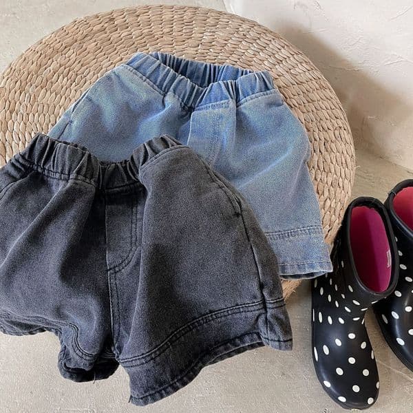 Shorts 2119B Summer Denim for Boys and Girls Patched Solid Color Short Pants Kids Toddlers Korean 230505