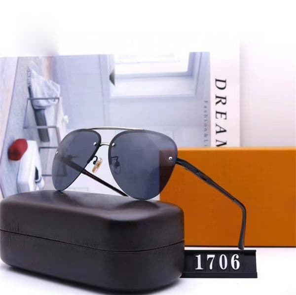 Clockwise Cool sunglasses metal elements colored gradient mirror Designer glasse Z1020 men women Rimless shape Double bridge suitable Fashion driving fishing