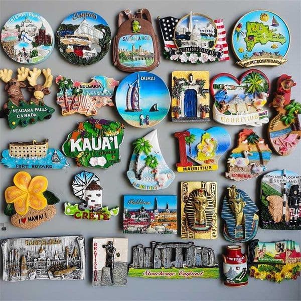 Luxury Designer Decor Magnets Fridge Magnets Finland Cannes Bulgaria Canada Mauritius Creta Egypt Swiss Luxemburg room Souvenir Tourist Stic