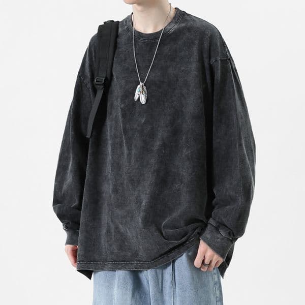 Men's T-Shirts American Retro T Shirts Men Oversized T-shirt Women Loose Long Sleeve Shirt Vintage Hip Hop Y2K Style Men's Streetwear Plus Size 230509