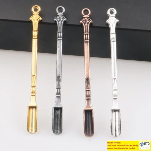 Smoking Colorful Metal Mini Snuff Snorter Sniffer Spoon Pill Shovel Spice Miller Scoop Herb Tool Portable Innovative Design For Smoke