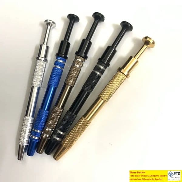 Smoking Dab Terp Pearl Pill Prong Holder Gem Metal Picker 5 Colors Dabbing Tweezer Catcher Diamond Jewelry Clip Grabber Multiduty Pen Tool