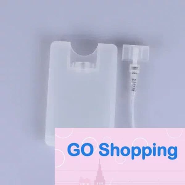 Quality 20ml Plastic Black Credit Card Shape Pocket Perfume Bottle Women Cosmetic Container Small Mini Spray Bottles Wholesale