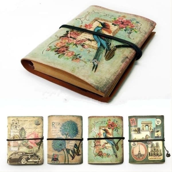 Notepads Vintage Stationery PU Leather Notebook Creative Kraft Paper Planner Sketchbook Agenda Diary Notebooks 230511
