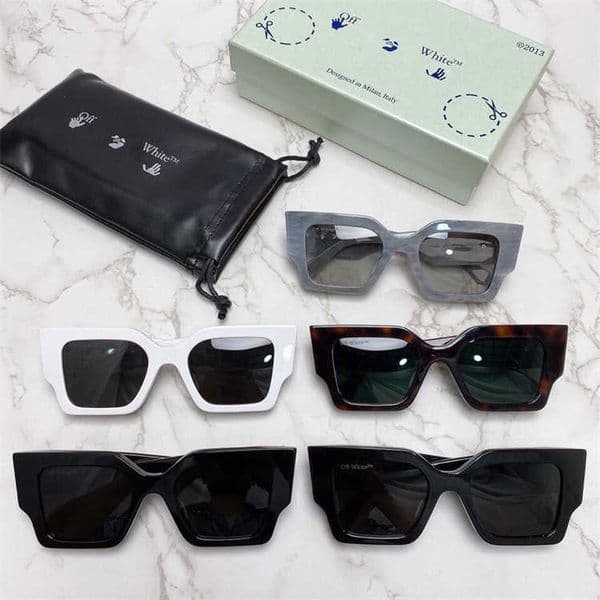 Fashion OFF W sunglasses Luxury 23 New men's ow box WHITE women's OERI003 with logo