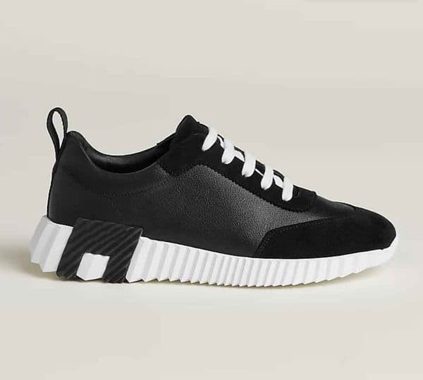Luxury Bouncing SNEAKER Mens casual shoes white black calfskin leather summer walk sneakers Low top lace up rubber soles light trainers with box 38-46 Z251206