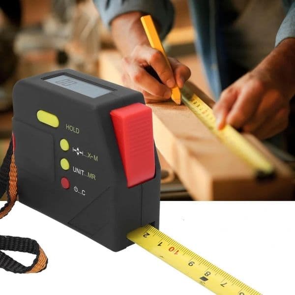 Tape Measures 0-199.99m Digital roller tape measure LCD Display 0.01m Digital Measure Tape 5m Distance Mete 2-in-1 Tape Measuring Tools 230516