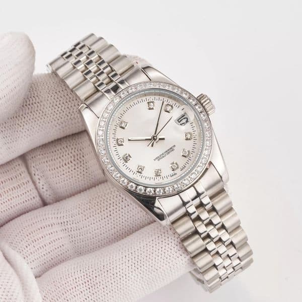Fashion Womens watch Luxury designer mechanical automatic watches Movement 28mm diamond watch Stainless Steel wristwatches montre de luxe gifts