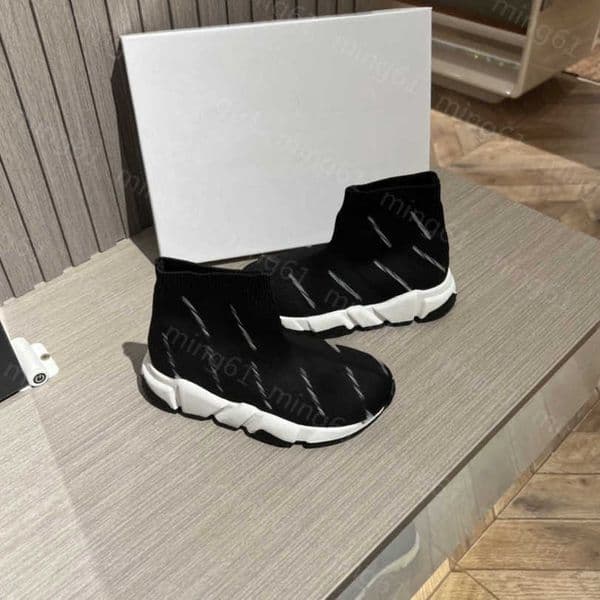 23ss Socks shoes kids designer shoes Kids Shoes kids sneakers Casual shoes full letter logo printing shoes girls boys size 26-35 High quality baby shoes a1