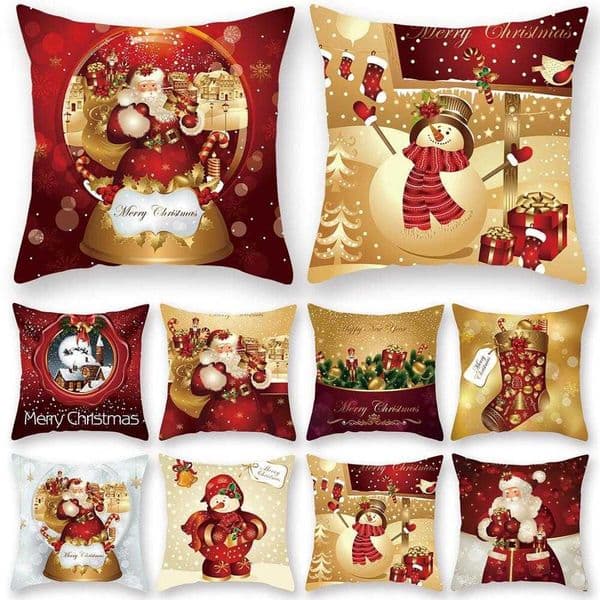 45Cm Cushion Cover Navidad Merry Christmas Decorations For Home Xmas Noel Cristmas Ornaments New Year Gifts 0911