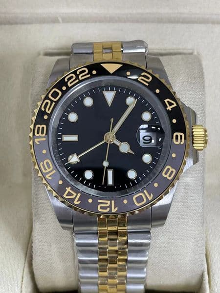 Luxury men's automatic mechanical ceramic watch 41mm all stainless steel buckle illuminated Montre de Luxe