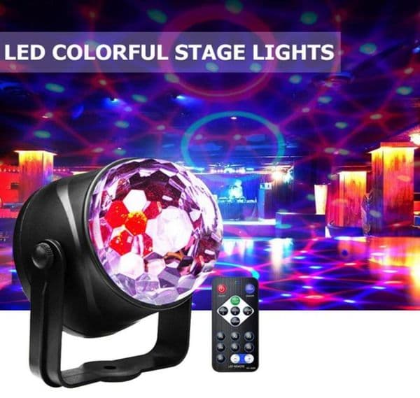Epacket Portable Laser Projector Lamp Stage Led Lights RGB Seven Mode Lighting Mini DJ Laser With Remote Control For Christmas Par