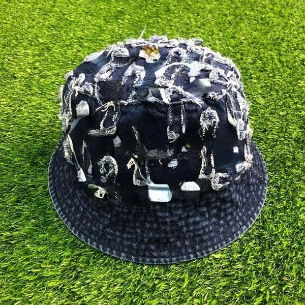 New Style CH Bucket Hats Designer Cross Embroidered Jean Denim Cap Fashion Street Wide Brim Hat