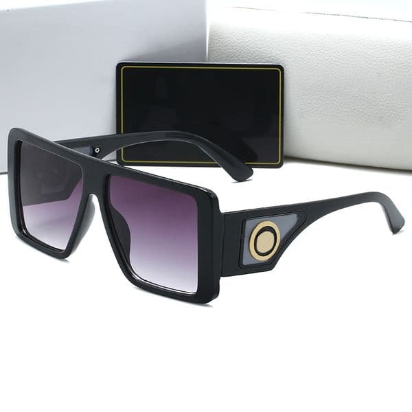 Designer Men's Sunglasses Fashion Large Frame Eyeglasses Summer Women's Goggle 6 Colors