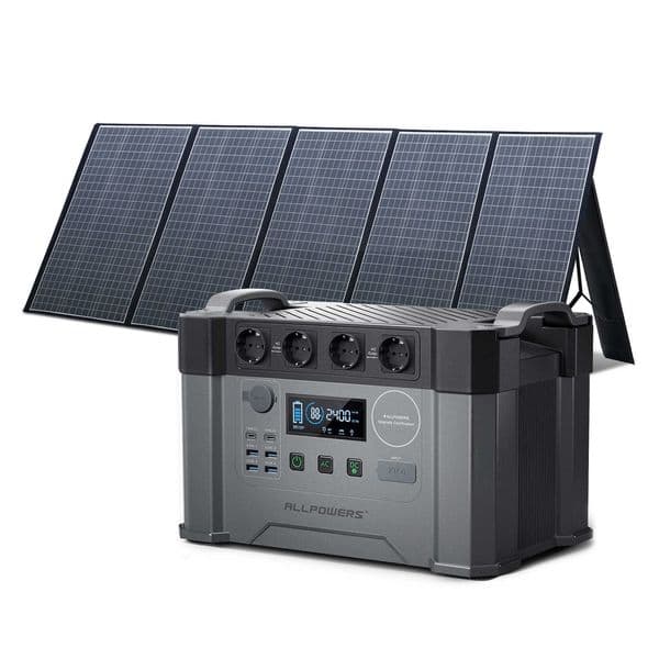 ALLPOWERS S2000 Solar Generator 1500Wh / 2000W with 400W Portable Solar Panel Portable Power Station for Home Backup Outdoors thumbnail 2